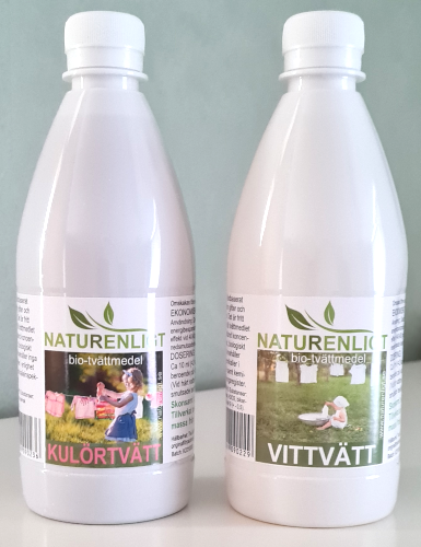 Miljvnligt tvttmedel fr kulrtvtt och vittvtt 500 ml - Naturenligt